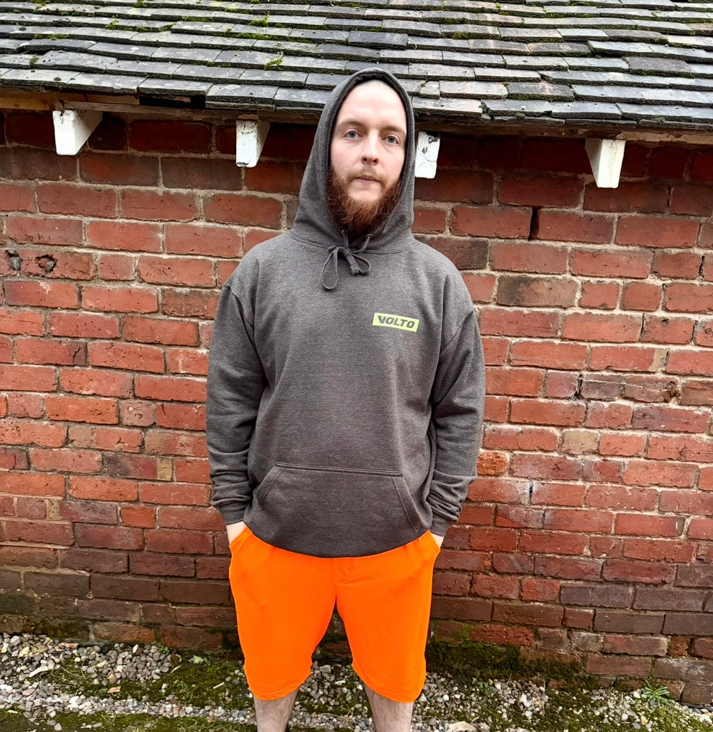 Mens Charcoal Hoodie