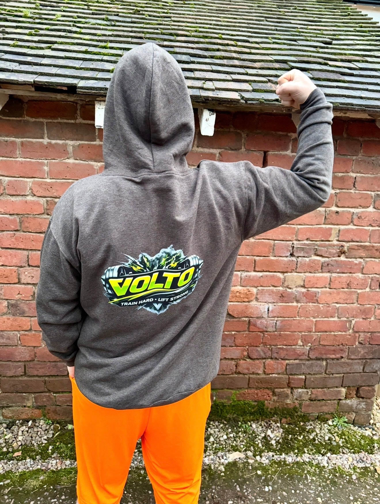 Mens Charcoal Hoodie