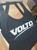 Women’s Black Double Strap Back Vest