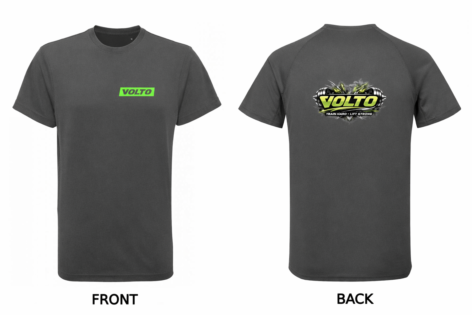 Mens Charcoal Performance T-Shirt