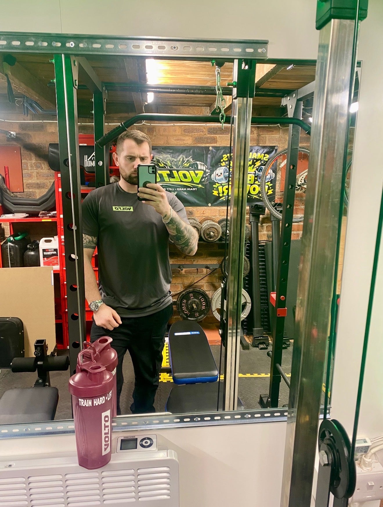 Mens Charcoal Performance T-Shirt