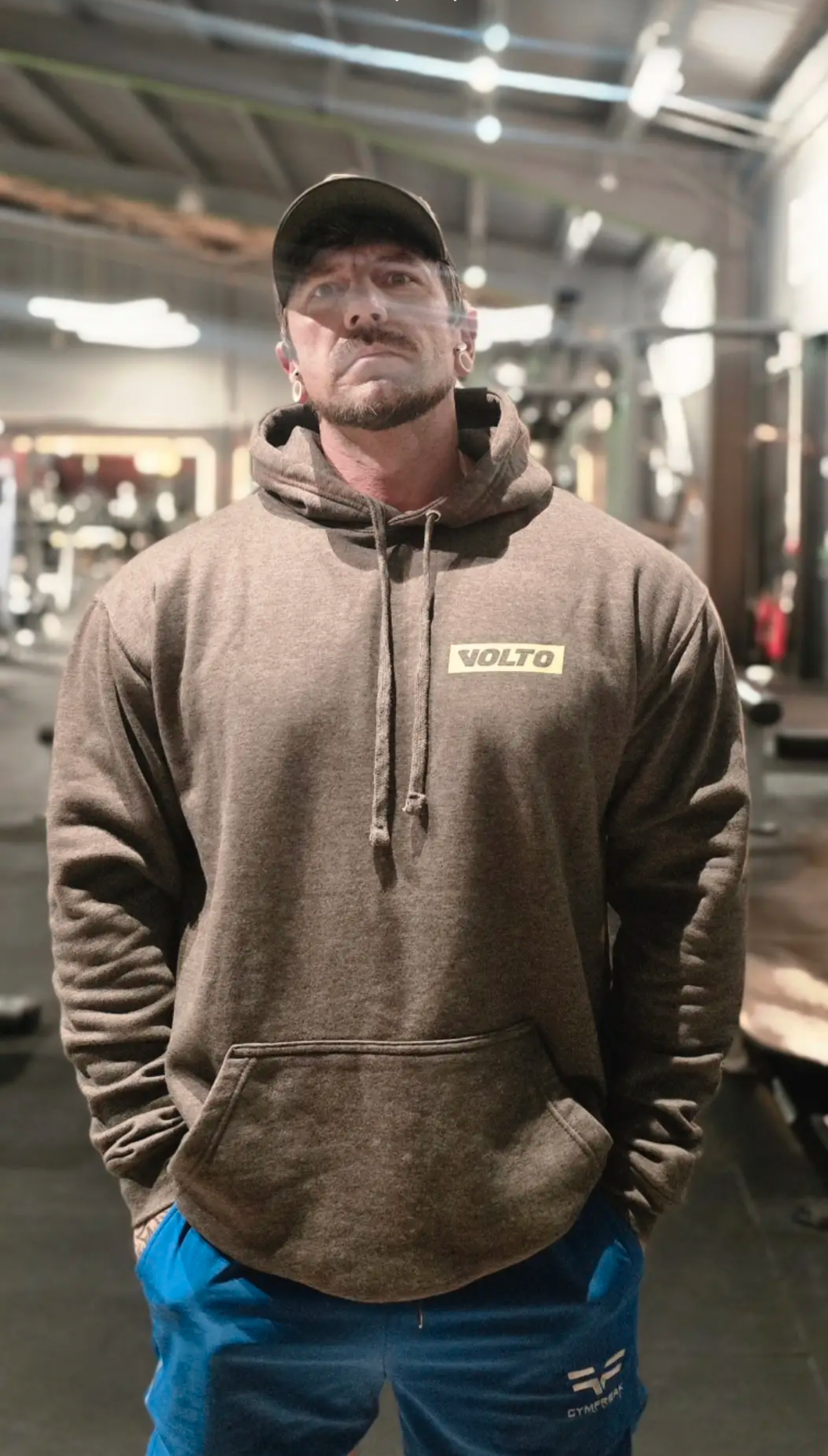 Mens Charcoal Hoodie