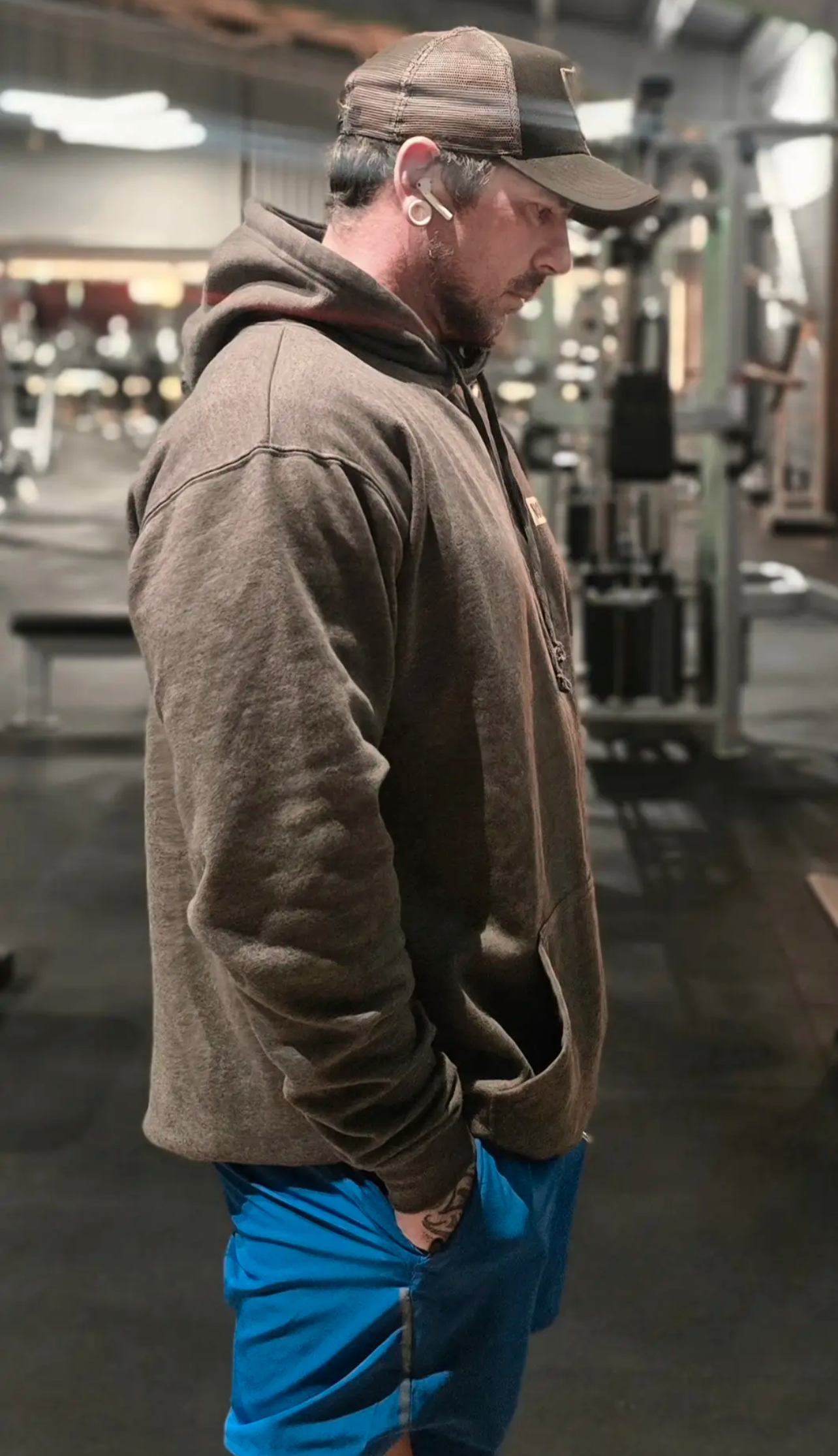 Mens Charcoal Hoodie