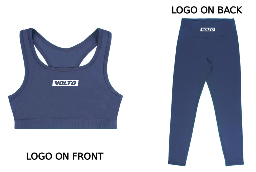 Blue Women's Performance Gym Set