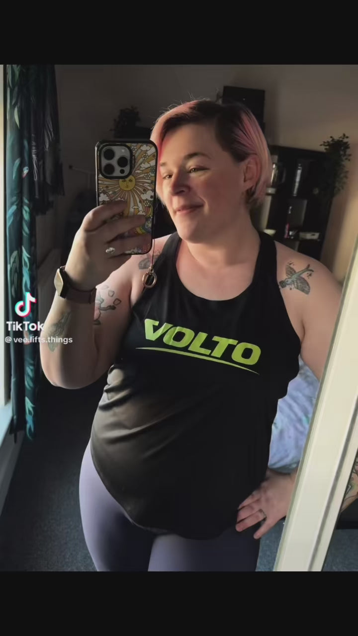 Women’s Black Double Strap Back Vest
